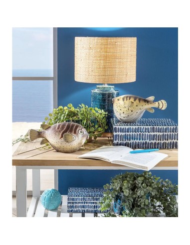 Pesce Palla Tetradonte Decorativo 25x12x13h