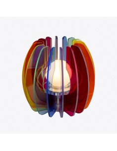 Vesta Home - Lampada Piccola - Iride·multicolor·ø15 X 24 H Cm Th. 5 Mm 2