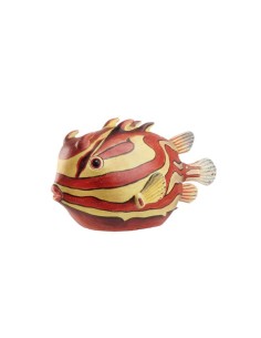 Pesce Palla Lactoria Decorativo 25x12x13,5h