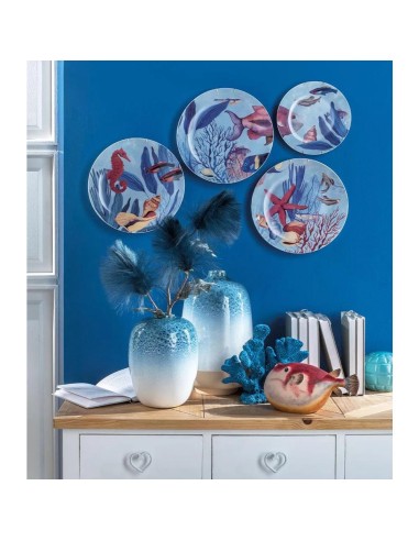 Piatti Decorativi da Parete Male' - Set 4 pz 3 pz Ø 26,5 - 1 pz Ø 20,5