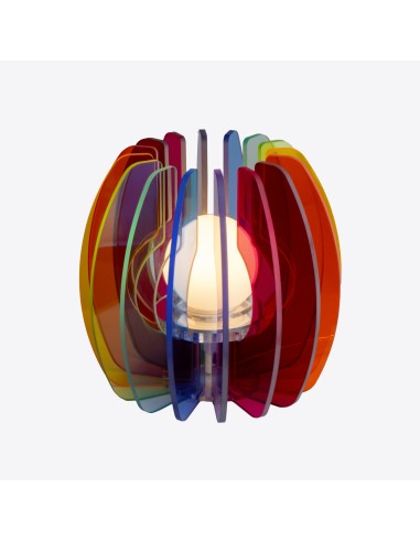 Vesta Home - Lampada Piccola - Iride·multicolor·ø15 X 24 H Cm Th. 5 Mm