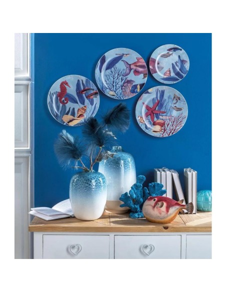 Piatti Decorativi da Parete Male' - Set 4 pz 3 pz Ø 26,5 - 1 pz Ø 20,5