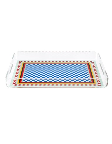 Vesta Home - Vassoio Piccolo Decor·rainbow·32 X 22 X 3,5 H Th. 4 Mm