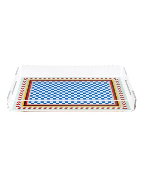 Vesta Home - Vassoio Piccolo Decor·rainbow·32 X 22 X 3,5 H Th. 4 Mm