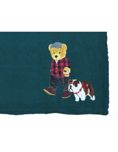 Plaid morbidotto sleep 150x200 disegno Teddy e Briciola