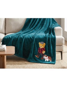 Plaid morbidotto sleep 150x200 disegno Teddy e Briciola