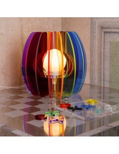 Vesta Home - Lampada Piccola - Iride·multicolor·ø15 X 24 H Cm Th. 5 Mm