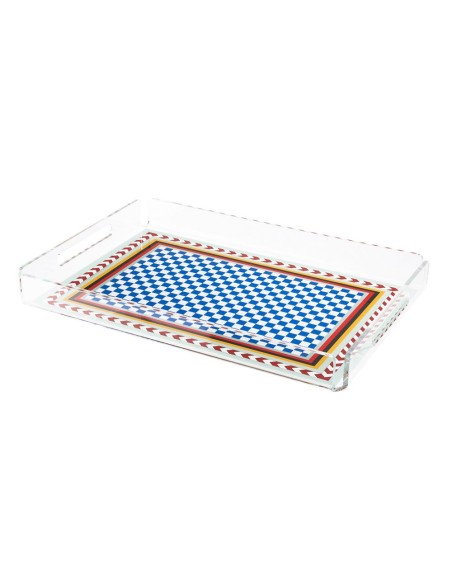 Vesta Home - Vassoio Piccolo Decor·rainbow·32 X 22 X 3,5 H Th. 4 Mm