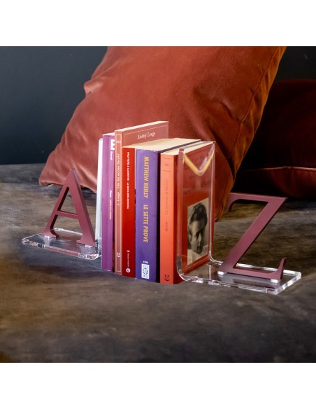Vesta Home - Reggilibro Letters·vinaccia·31 X 10 X 20 H Th. Body 8 Mm Th. Structure 10 Mm