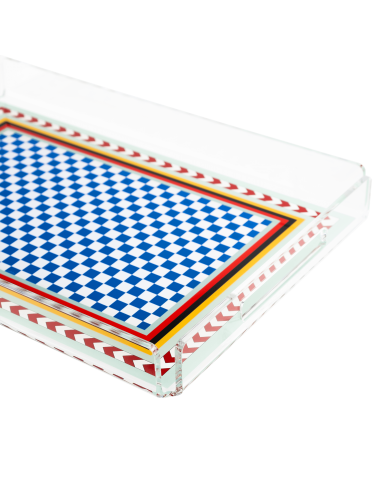 Vesta Home - Vassoio Piccolo Decor·rainbow·32 X 22 X 3,5 H Th. 4 Mm
