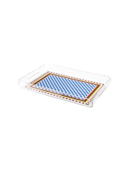 Vesta Home - Vassoio Piccolo Decor·rainbow·32 X 22 X 3,5 H Th. 4 Mm