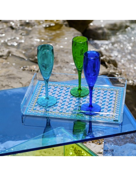 Vesta Home - Vassoio Piccolo Decor·modern·32 X 22 X 3,5 H Th. 4 Mm