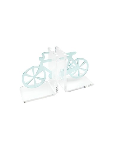 Vesta Home - Reggilibro Bicicletta·acquamarina·31 X 10 X 20 H Th. Body 5 Mm Th. Structure 8 Mm