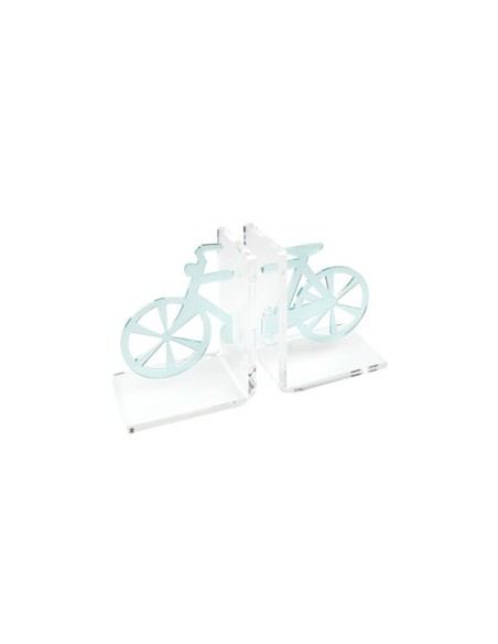 Vesta Home - Reggilibro Bicicletta·acquamarina·31 X 10 X 20 H Th. Body 5 Mm Th. Structure 8 Mm