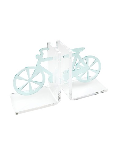 Vesta Home - Reggilibro Bicicletta·acquamarina·31 X 10 X 20 H Th. Body 5 Mm Th. Structure 8 Mm