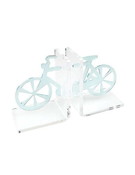 Vesta Home - Reggilibro Bicicletta·acquamarina·31 X 10 X 20 H Th. Body 5 Mm Th. Structure 8 Mm