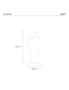 Vesta Home - Portaombrelli Decor·modern·23,5 X 24,5 X 63 H Th. 5 Mm