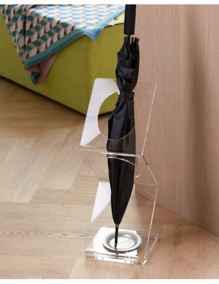 Vesta Home - Portaombrelli Arrow·trasparente·21 X 21 X 67 H Th. 5 Mm