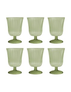 Vesta Home - Set 6 Bicchieri Ginevra·verde·ø8,5 X 12,5 H Cm Th. 4 Mm 2