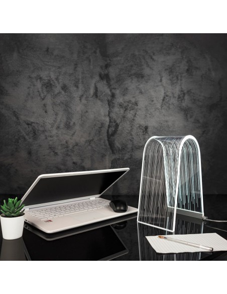 Vesta Home - Lampada da Tavolo Arc·line·13,5 X 19,5 X 28 H Th. 10 Mm