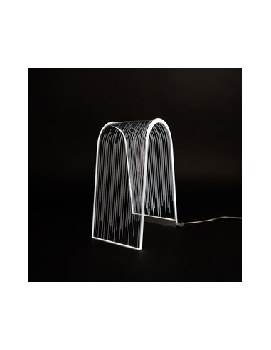Vesta Home - Lampada da Tavolo Arc·line·13,5 X 19,5 X 28 H Th. 10 Mm