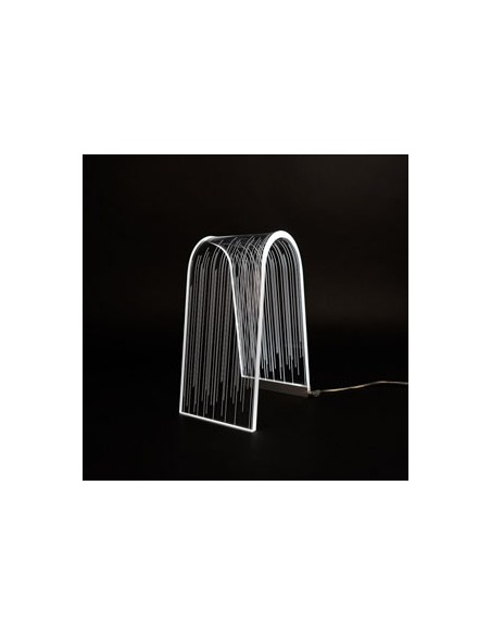 Vesta Home - Lampada da Tavolo Arc·line·13,5 X 19,5 X 28 H Th. 10 Mm