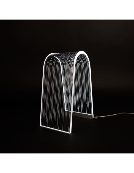 Vesta Home - Lampada da Tavolo Arc·line·13,5 X 19,5 X 28 H Th. 10 Mm