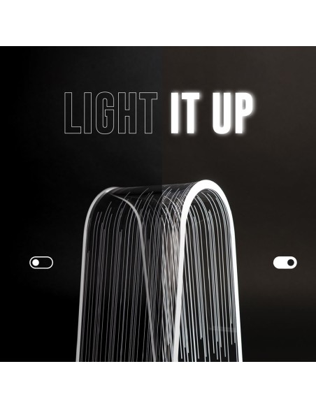 Vesta Home - Lampada da Tavolo Arc·line·13,5 X 19,5 X 28 H Th. 10 Mm