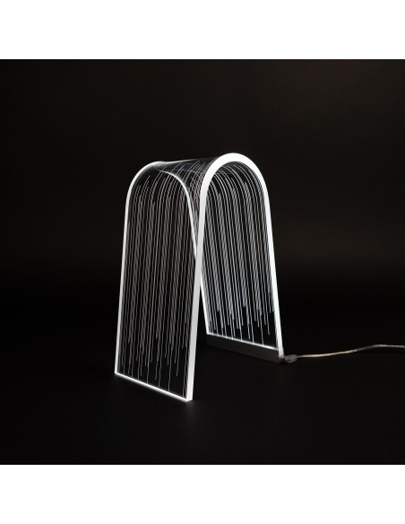 Vesta Home - Lampada da Tavolo Arc·line·13,5 X 19,5 X 28 H Th. 10 Mm