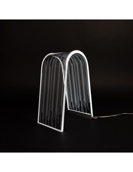 Vesta Home - Lampada da Tavolo Arc·line·13,5 X 19,5 X 28 H Th. 10 Mm