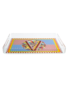 Vesta Home - Vassoio Grande Decor·rainbow·45 X 31 X 5 H Th. 4 Mm