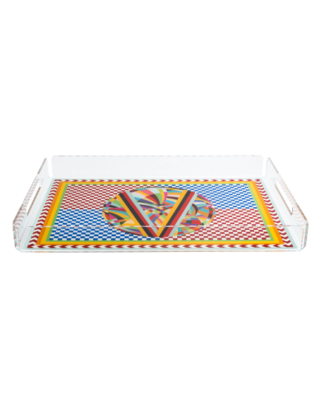 Vesta Home - Vassoio Grande Decor·rainbow·45 X 31 X 5 H Th. 4 Mm