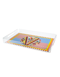 Vesta Home - Vassoio Grande Decor·rainbow·45 X 31 X 5 H Th. 4 Mm 2