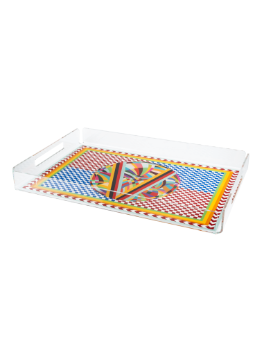 Vesta Home - Vassoio Grande Decor·rainbow·45 X 31 X 5 H Th. 4 Mm