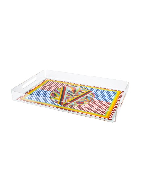 Vesta Home - Vassoio Grande Decor·rainbow·45 X 31 X 5 H Th. 4 Mm