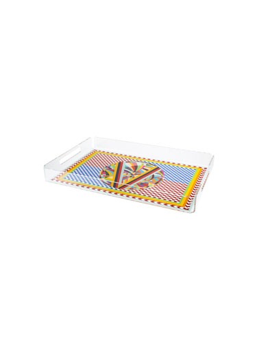 Vesta Home - Vassoio Grande Decor·rainbow·45 X 31 X 5 H Th. 4 Mm