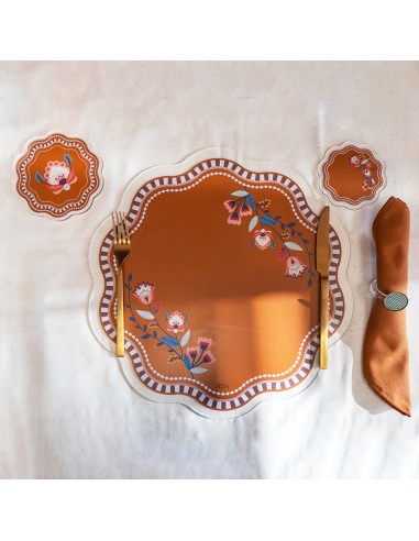 Vesta Home - Set 2 Sottopiatti Armonia·marrone·ø40 Cm Th. 2 Mm