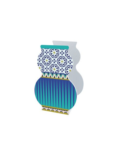 Vesta Home - Vaso Giudecca Piccolo·santorini·16 X 11 X 25 H Th. 5 Mm Glass Vase Ø8 X 20 H