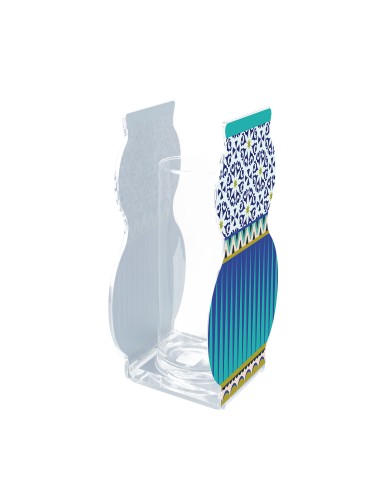 Vesta Home - Vaso Giudecca Piccolo·santorini·16 X 11 X 25 H Th. 5 Mm Glass Vase Ø8 X 20 H