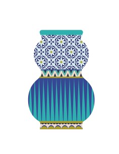 Vesta Home - Vaso Giudecca Piccolo·santorini·16 X 11 X 25 H Th. 5 Mm Glass Vase Ø8 X 20 H