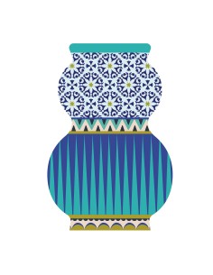 Vesta Home - Vaso Giudecca Grande·santorini·22,6 X 15 X 35 H Th. 5 Mm Glass Vase Ø12 X 30 H