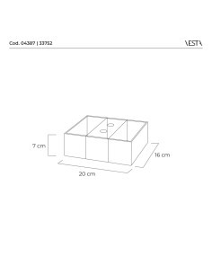 Vesta Home - Only Tea·arancione·20 X 16 X 7 H Th. 3 Mm 2