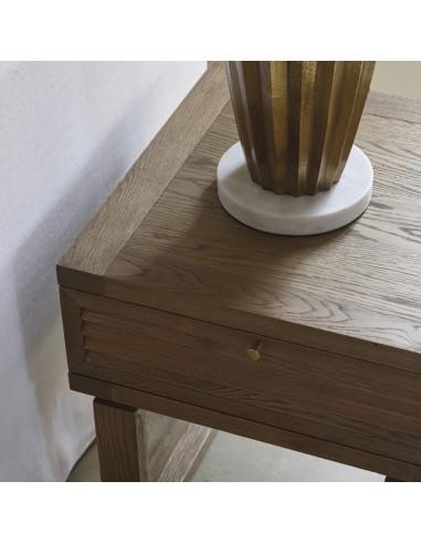 Blanc D' Ivoire - (Base) Lampada da pavimento Malana dorata fatta a mano in ottone anticato alluminio e marmo illuminazione a LE