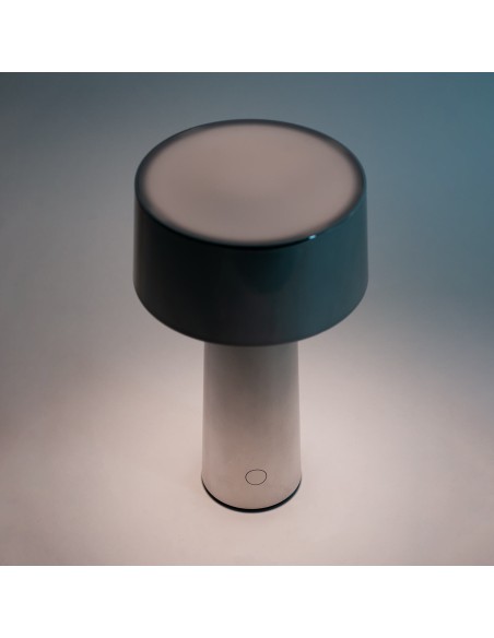 Vesta Home - Lampada da Tavolo Wireless Mush·argento·ø14 X 26 H