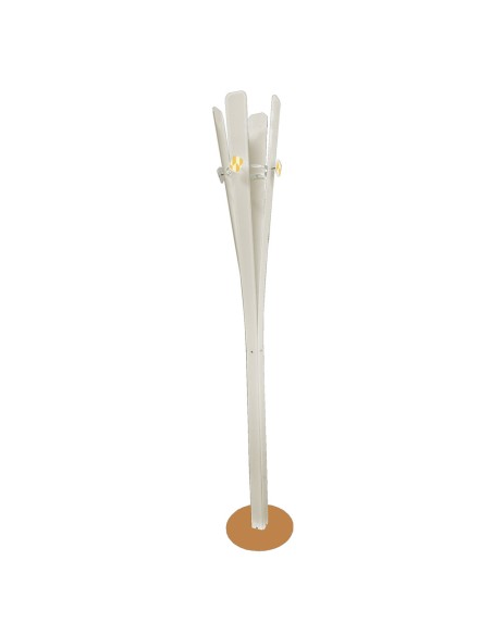 Vesta Home - Appendiabiti Vera·bianco/giallo·30 X 30 X 180 H Cm Th. 6 Mm