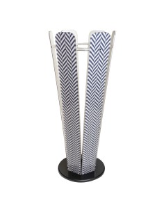 Vesta Home - Portaombrelli Vera·bianco/nero·30 X 30 X 60h Cm Th. 10 Mm