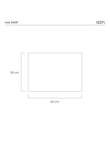Vesta Home - Tovaglietta Rigida·modern·40 X 30 Th. 3 Mm
