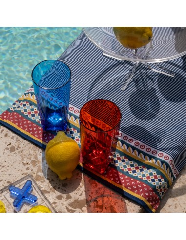 Vesta Home - Tumbler Bicchieri Alti-set 6 Pezzi·multicolor·ø8 X 15 H Th. 4 Mm