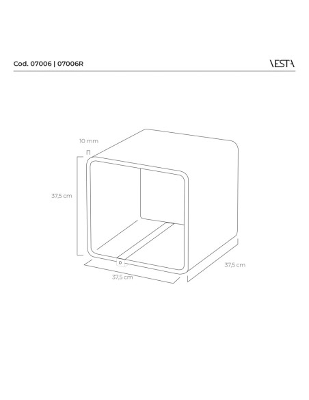 Vesta Home - Lampada Solid Large·flots·37,5 X 37,5 X 37,5 H Th. 10 Mm