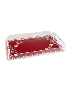 Vesta Home - Vassoio Rettangolare Armonia·bordeaux·30,5 X 45 X 5 H Cm Th. 4 Mm